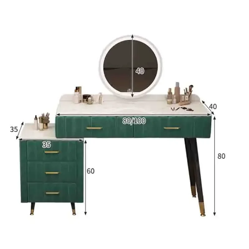Многофункциональный очаровательный туалетный столик шкаф Роскошные модные