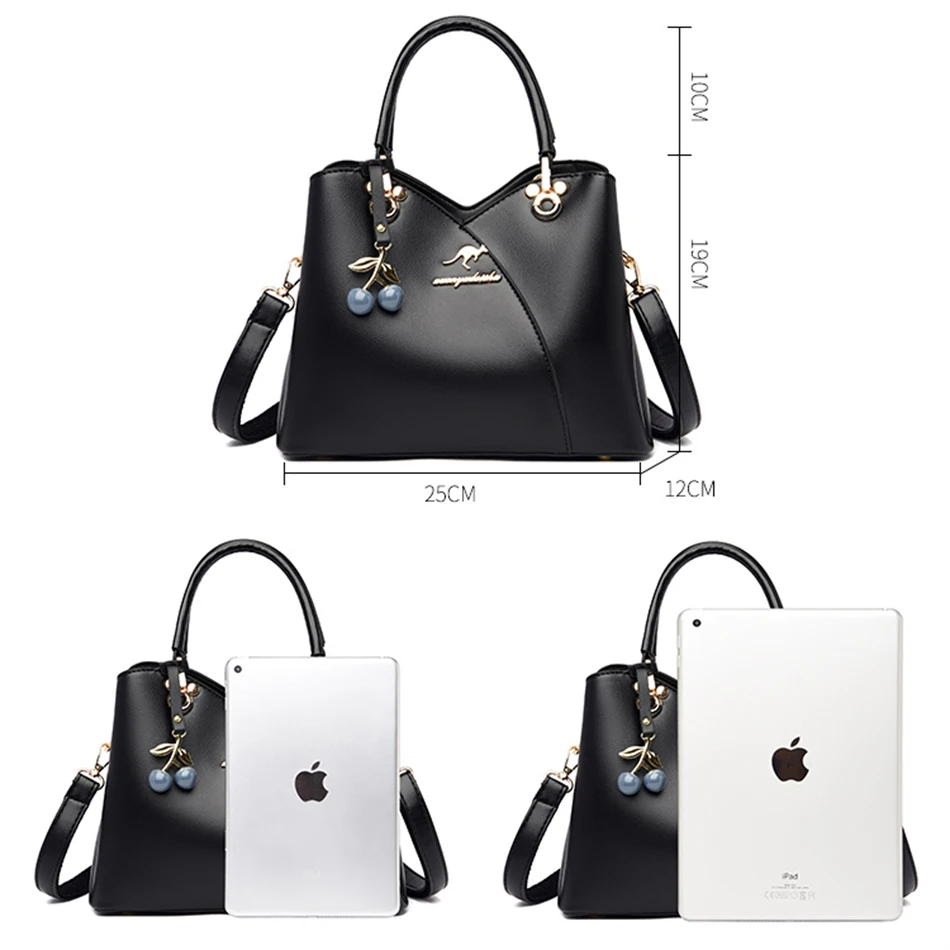 3 Layers Design Handbags and Purses New Luxury Leather Tote Bags Shoulder Crossbody Messenger Women Bag Female 2022 Trendy Sac |