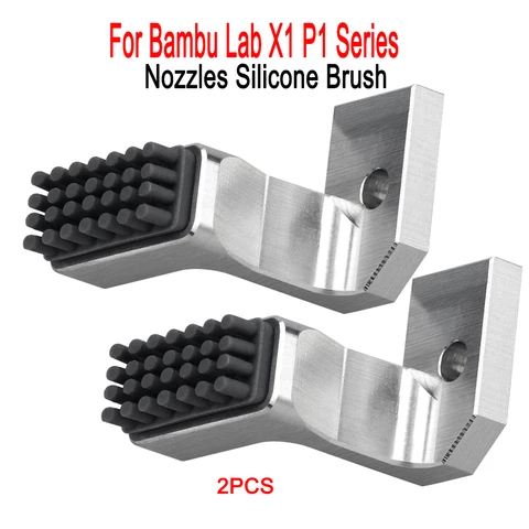Силиконовые насадки-щетки, скрубберы с креплением на стеклоочиститель, очиститель печатающей головки, протирка головки принтера для 3D-принтера серии Bambu Lab X1 P1