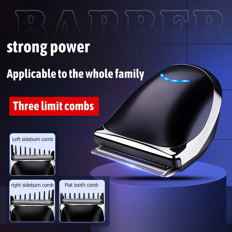 

Hair Trimmer Home USB Rechargeable Men's Portable Beard Trimmer Sculpture Oil Head Bald Head Cordless Electric Hair Clipper