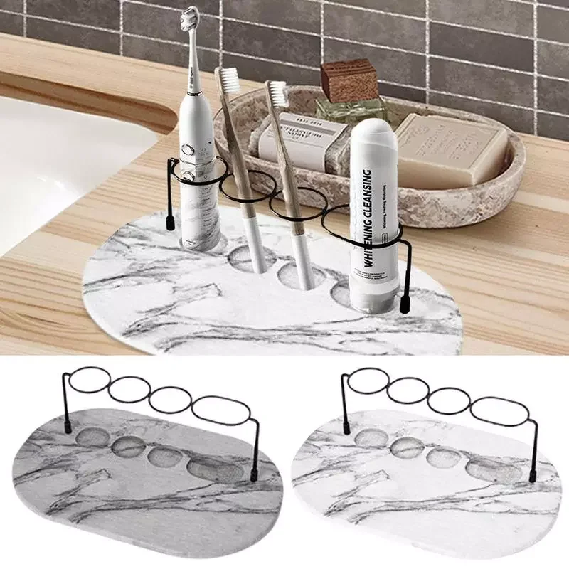 

Diatom Mud Tooth Brush Rack Diatomite Earth Tooth Brush Tray Bathroom Countertop Toothbrushes Toothpaste Makeup Brushes Razors