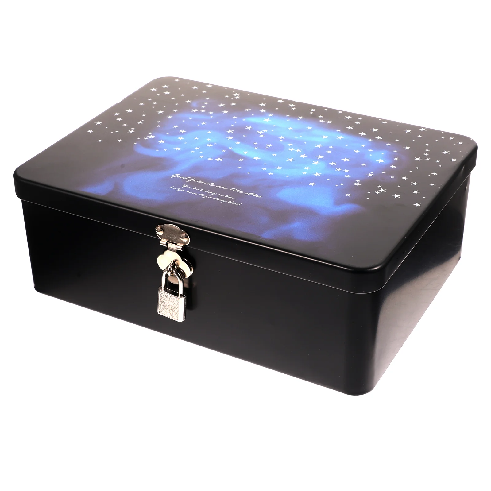 

Jewellery Beads Storage Box Lock Gift Cases Container Wedding Tins Display Tinplate Bin Travel