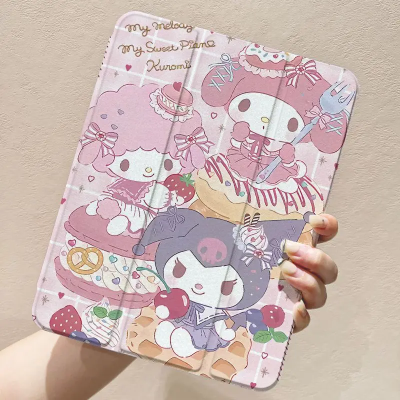 Sanrio Kuromi My Melody Защитный чехол для iPad Тройной вращающийся Акриловое поколение kurumi 10
