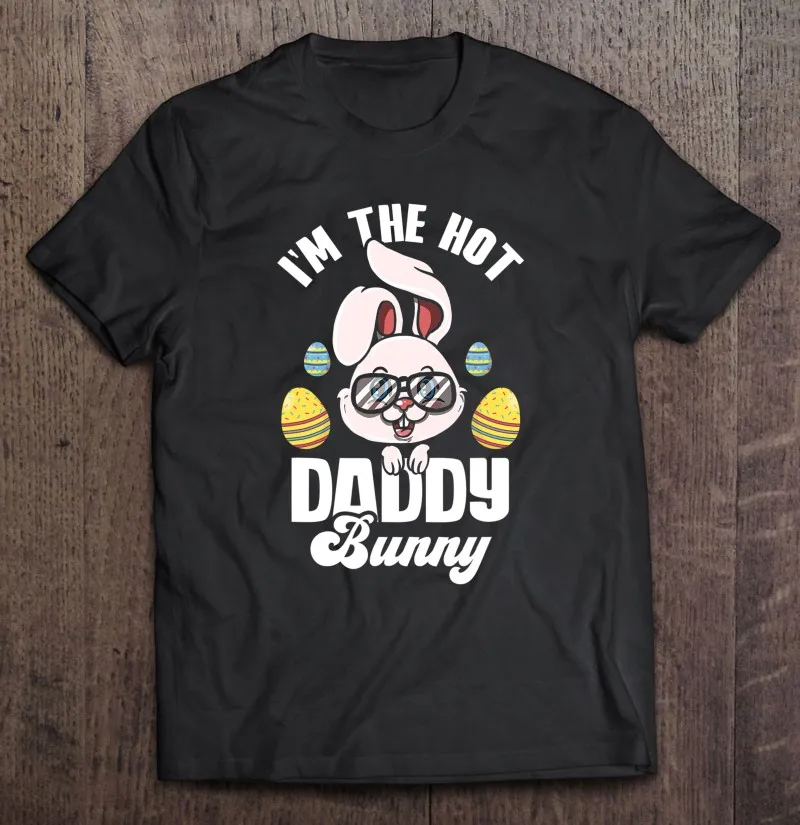 

Футболка мужская с надписью «I'm The Hot», хлопковая тенниска для семейной вечеринки в стиле Пасхи, майка, топ, одежда для мужчин
