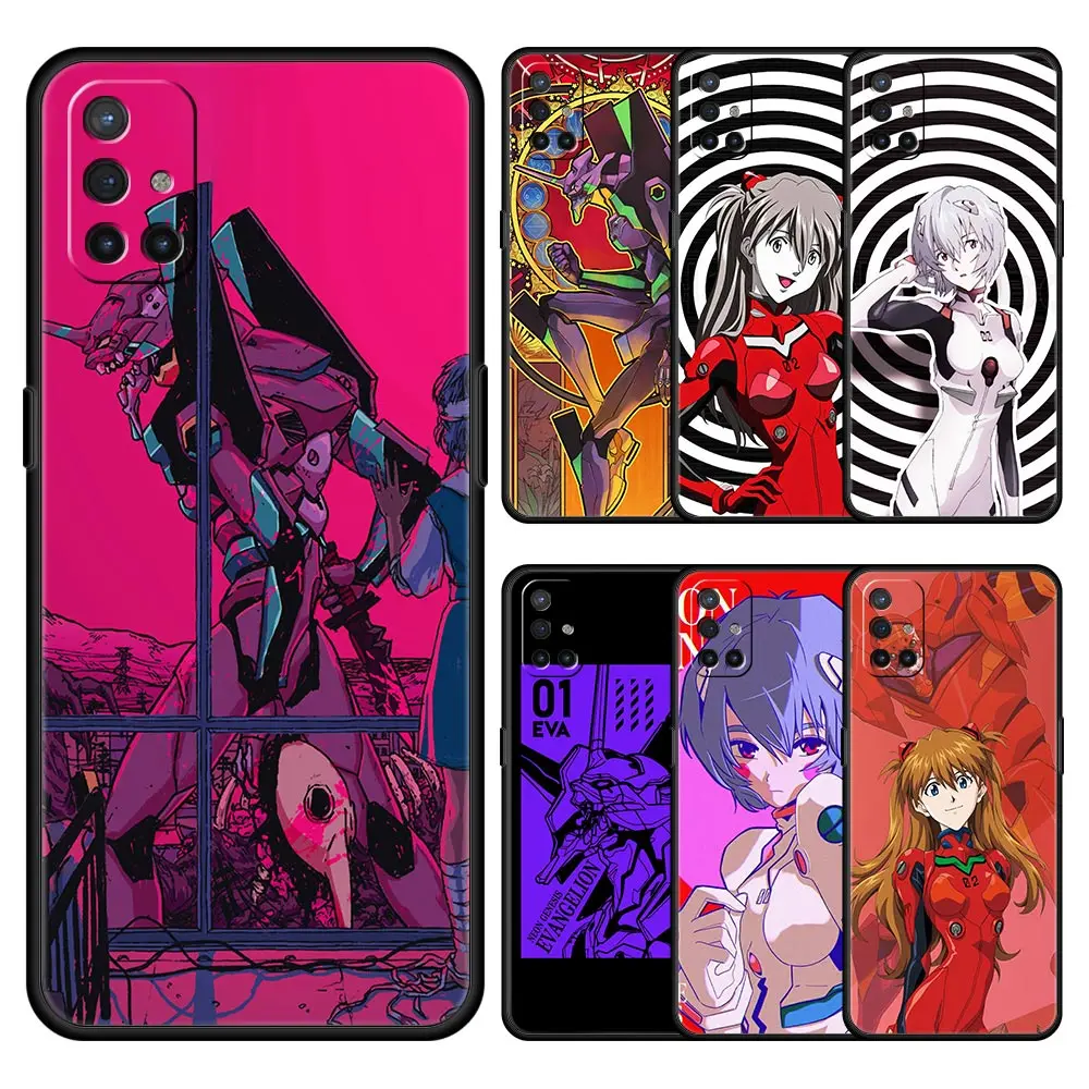 Мягкий черный чехол с рисунком из аниме Neon Genesis Evangelion EVA для телефона OnePlus 9 8 7 7T 10 Pro