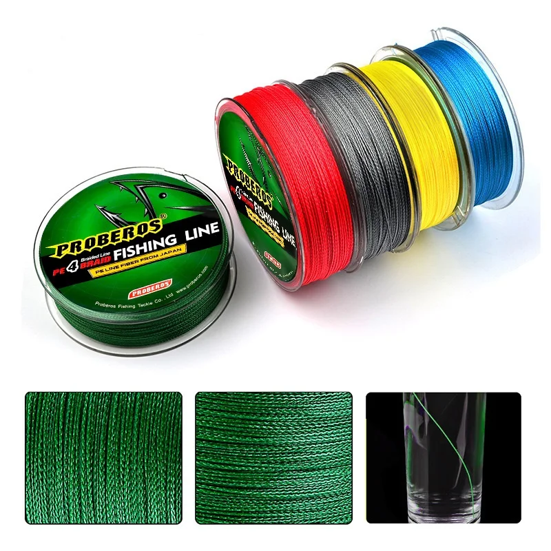 4 Wire Woven High Quality PE Fishing Line 100M Strong Pull Force 30-100LB Fishing Line Accessories enlarge