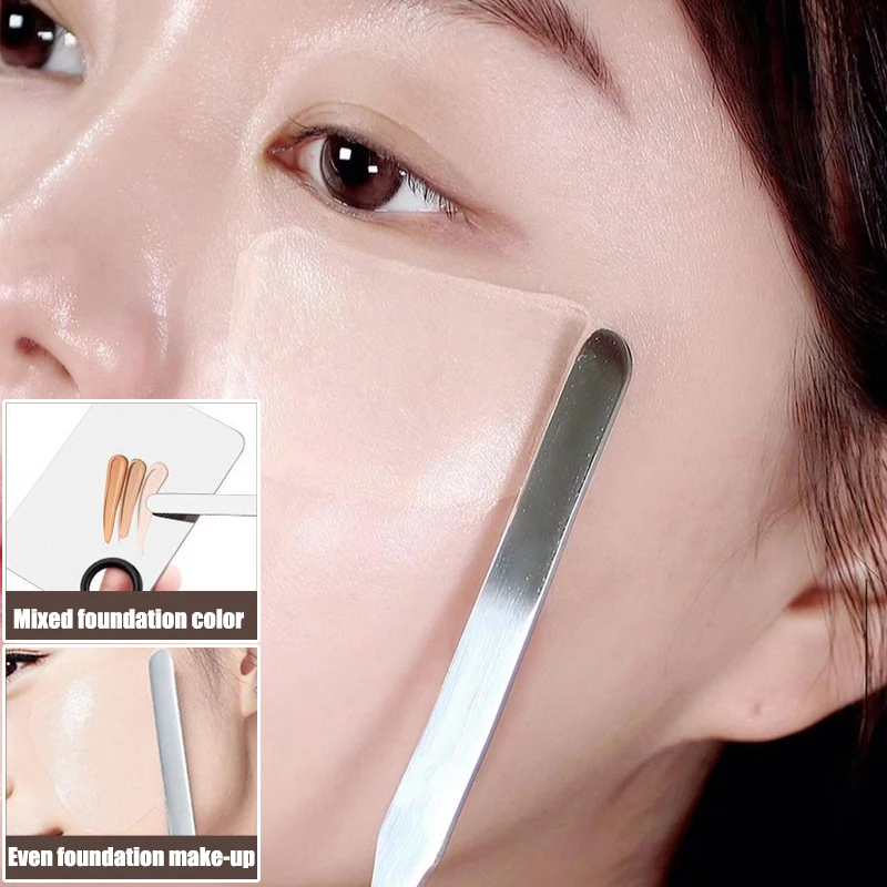 

1pc Mixing Spatula Stainless Steel Tool Spatuler Rod Dental Nail Art Cosmetics Foundation Eyeshadow Mixing Stick Makeup Tools