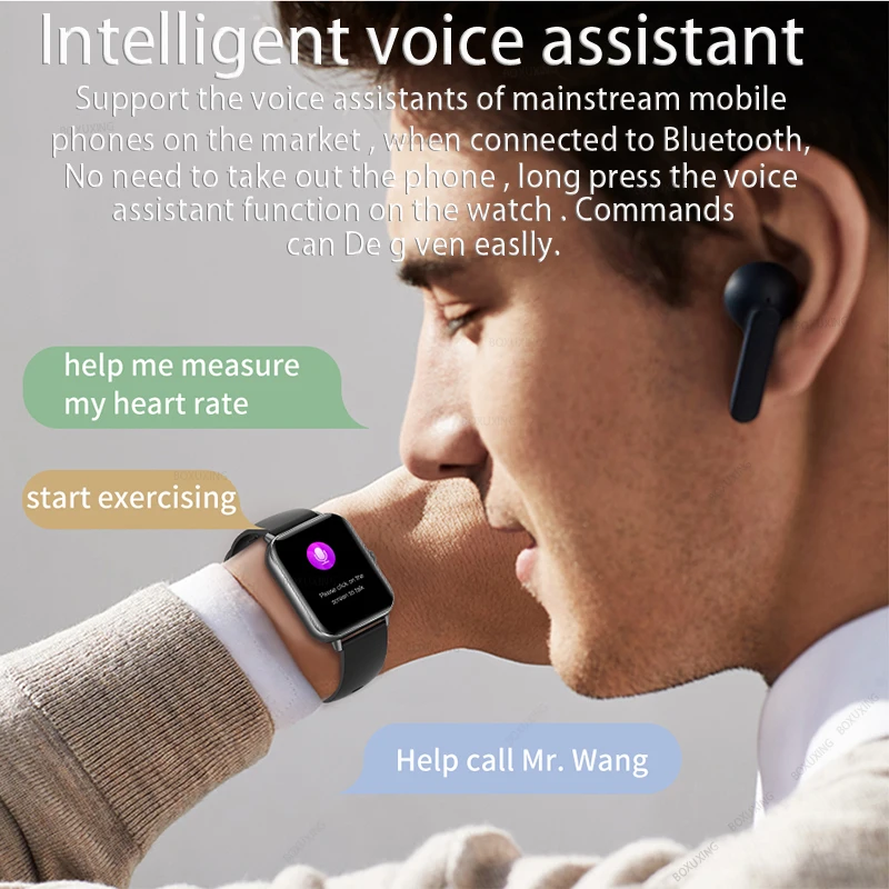 Новинка 2022 Смарт-часы с Bluetooth для ответа на звонки мужские часы сенсорным