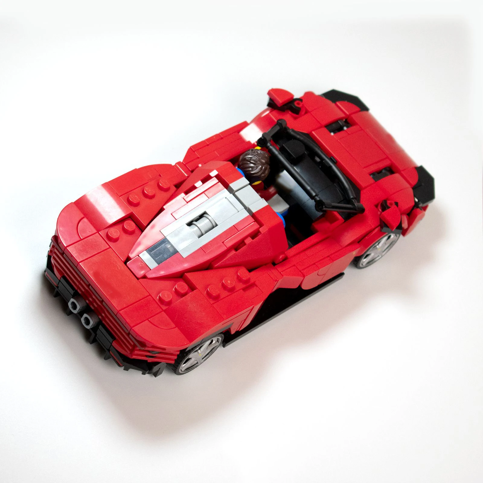 Фото Конструктор PolaDeer 459 деталей MOC: Спортивный автомобиль Daytona SP3 - Красный гоночный чемпион. Сборная модель из строительных блоков. Подарок на день рождения для детей. №5