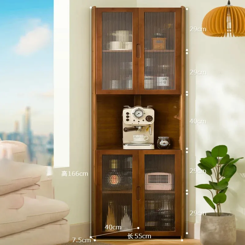 Стеклянные шкафы для вина гостиной духов книжный шкаф ванной кладовая