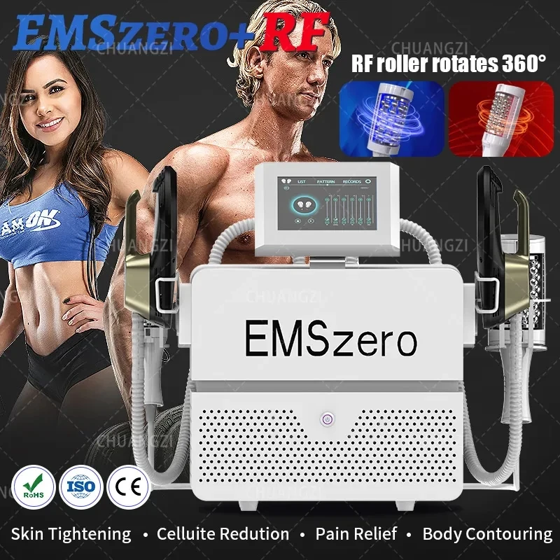 

2023 New Emszero 2 In 1 Roller Massage Lose Weight Therapy Compressive Micro Vibration Vacuum 5D Body Slimming Machine