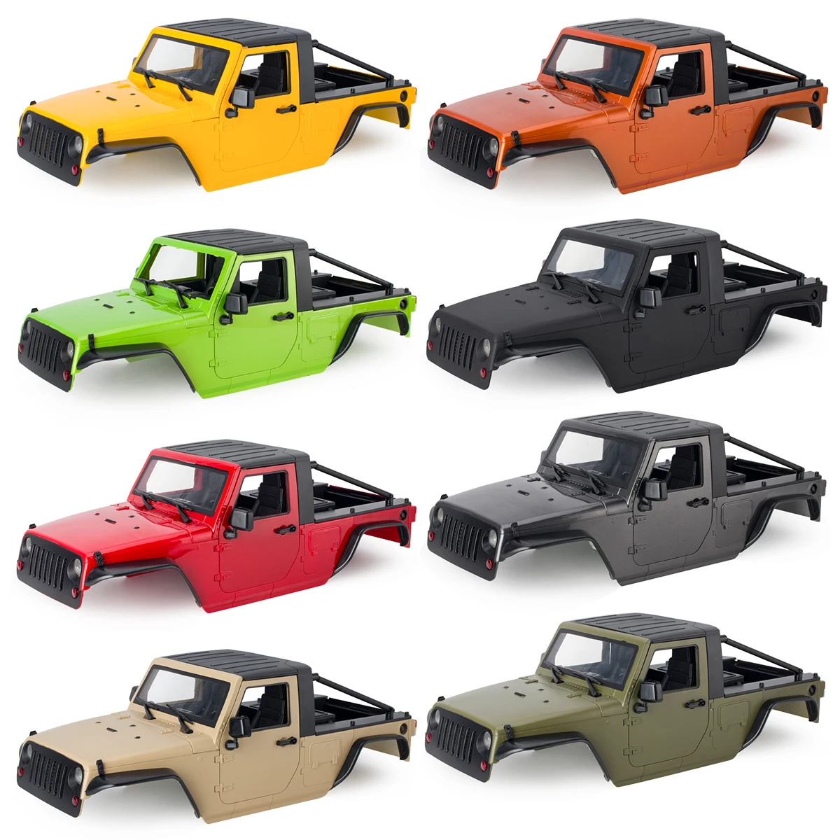 Комплект кузова Wrangler Axial SCX10SCX10 II90046 — RC Crawler масштаба 110, колесная база 12,3 дюйма (313 мм) (art.: 3920d0daf64cb) - 3920d0daf64cb