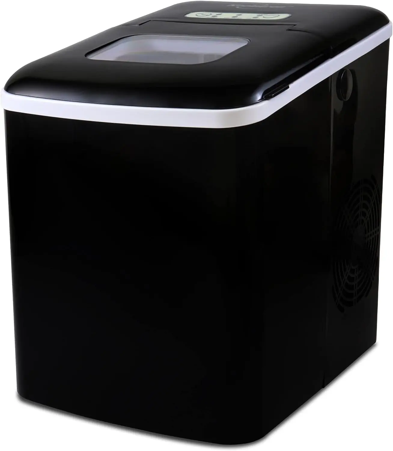 

Countertop Ice Maker Machine with Digital Controls and LED Indicators, Ice Cubes Ready in 6-8 Minutes, Makes 26 lbs of Ice per D