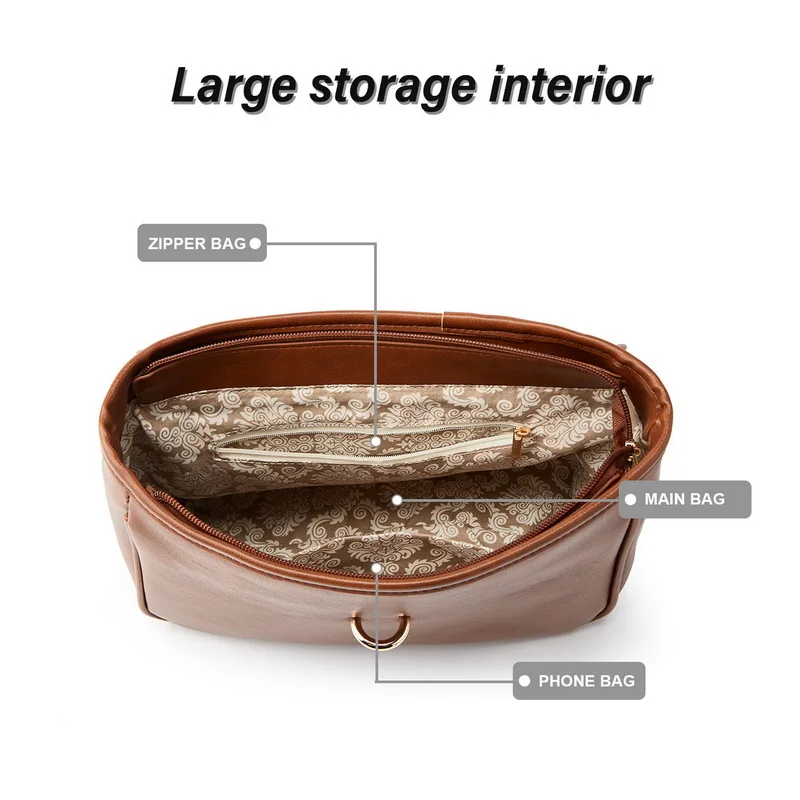 Diinovivo Casual Women Shoulder Bag Flap Square Bag Female Handbag PU Leather Crossbody Bag Simple Classic Women's Bag WHDV2280