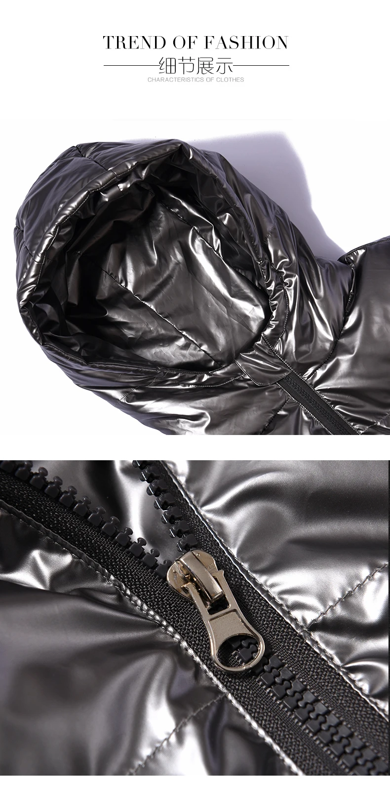 Мужская мода блестящие парки-пуховики с хлопковой подкладкой толстое теплое