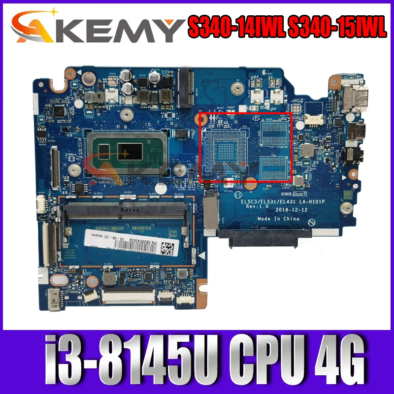 

Для Lenovo S340-14IWL, материнская плата для ноутбука, S340-15IWL UMA 4GB DDR4 FRU 5B20S42034 100%, полностью протестирована