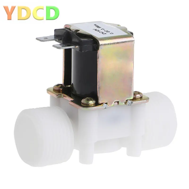 

12V 24V Normally Open 1/2" 3/4" Plastic Solenoid Valve Magnetic Dispenser Water Pneumatic Pressure Controller Switch