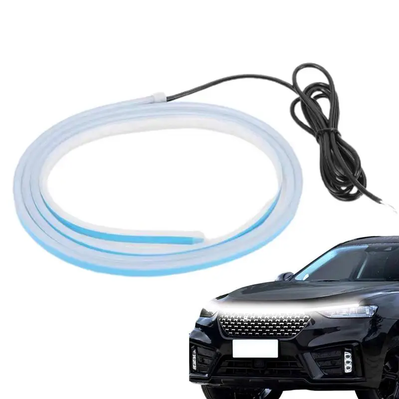

LED Car Hood Atmosphere Lght Strip Waterproof Auto Exterior Decoration Lighting Decorative Headlights Ambient Lamp 12V Universal