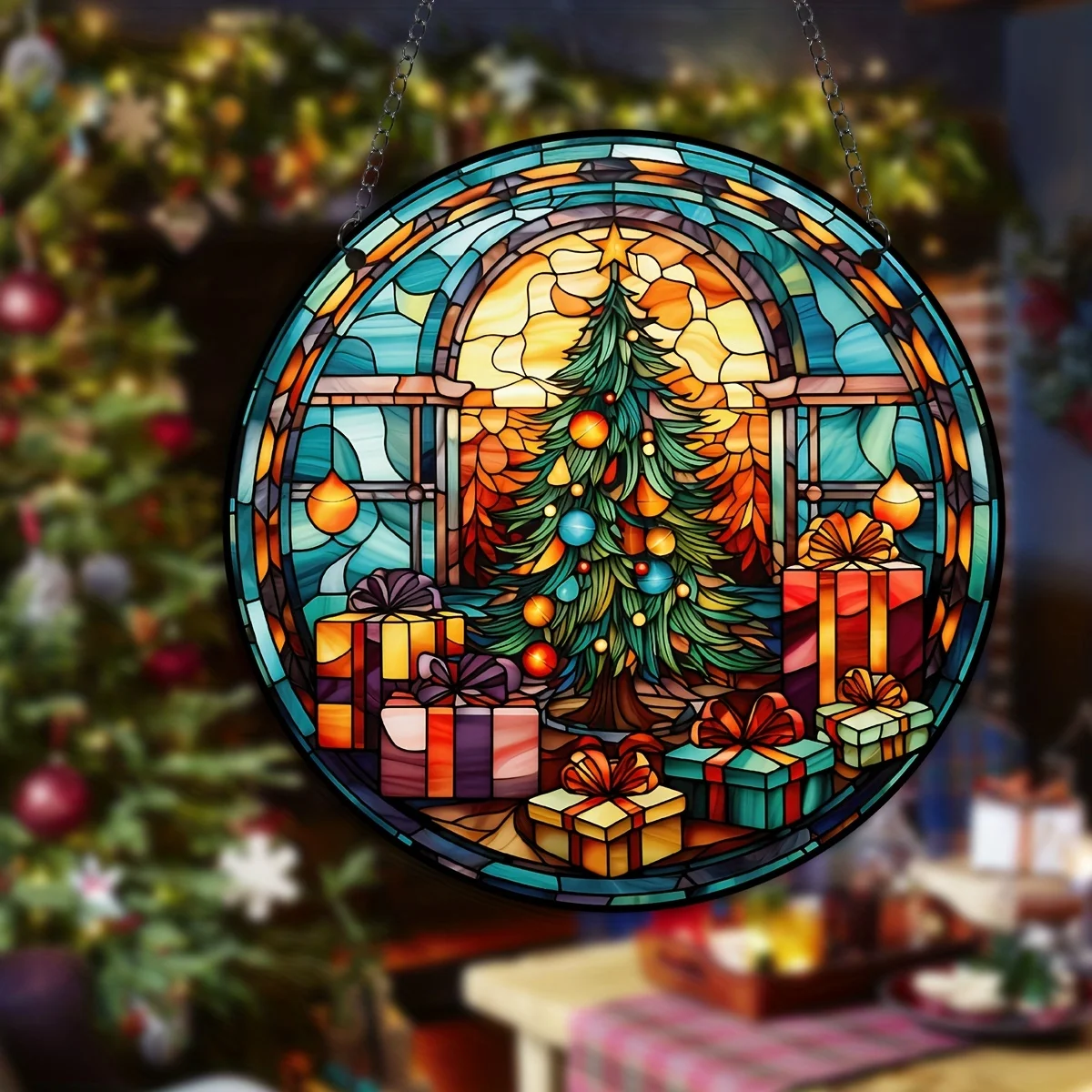 Акриловая подвеска Рождественская елка