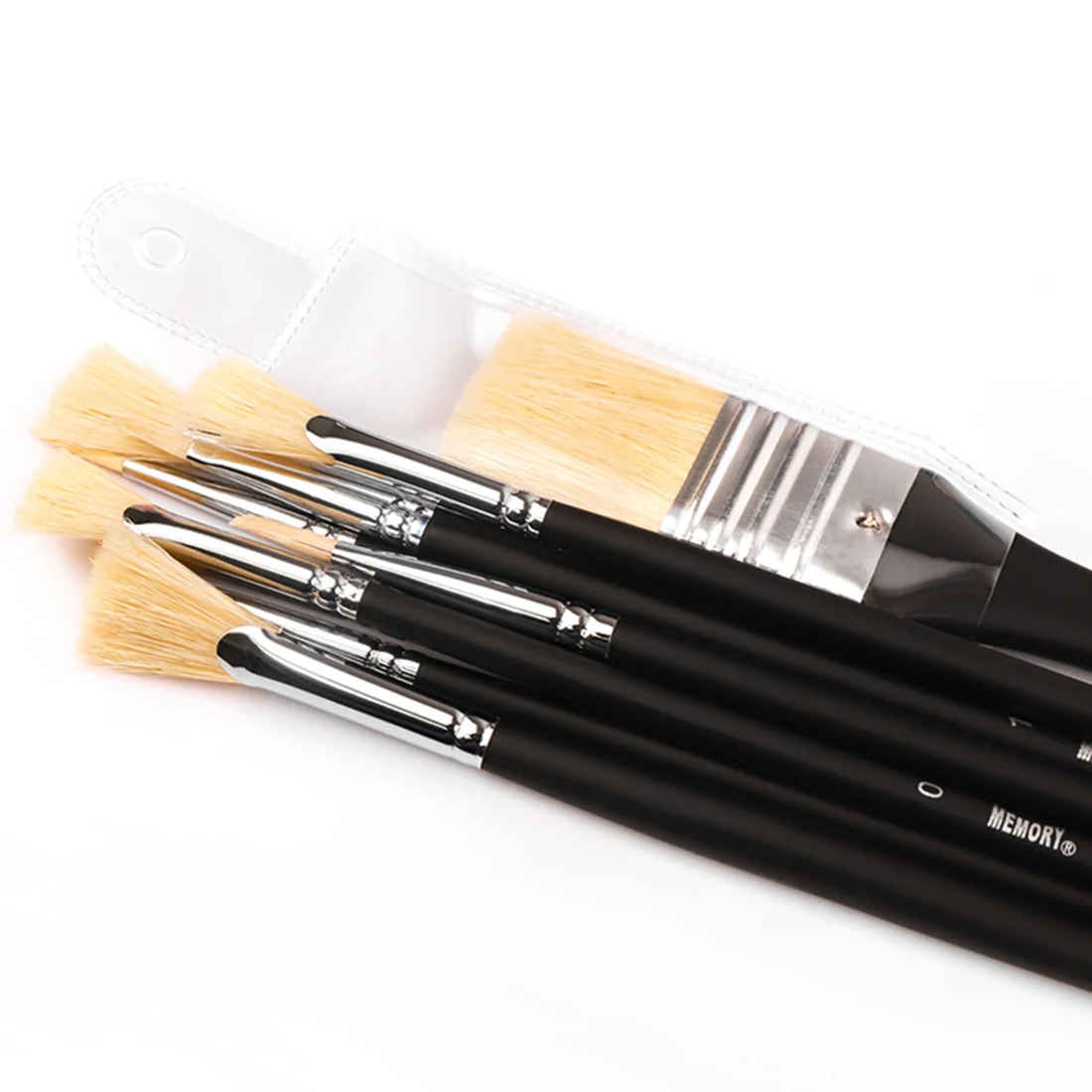 

Paint Brushes Set of 10 Premium Synthetic Acrylic & Oil Paint Brushes Ferrules & Wooden Birch Handles Painting Art Supplies