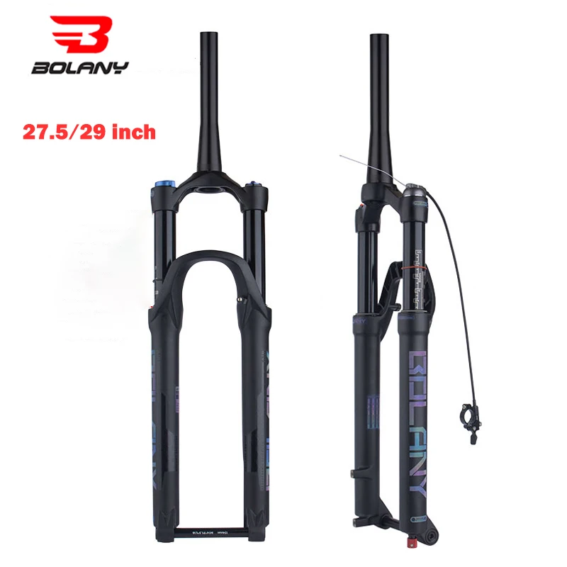 

Bolany MTB 27.5/29 Boost Fork Thru Axle 100/110mm 32 RL Quick Release Tapered Rebound Adjustment 120/140mm Suspension Fork