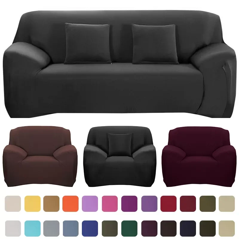 

Colors For Choice Solid Color Sofa Cover Stretch Seat Couch Covers Couch Cover Loveseat Funiture All Warp Towel Slipcovers