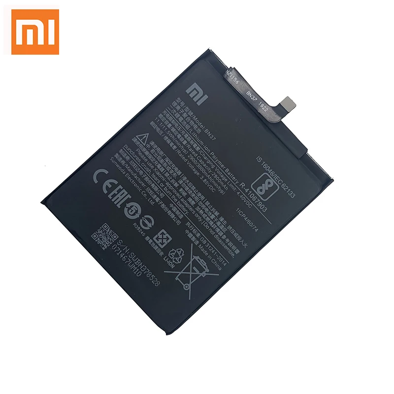 xiao mi original battery bn37 3000 mah for xiaomi redmi 6 redmi6 redmi 6a high quality phone replacement batteries free global shipping