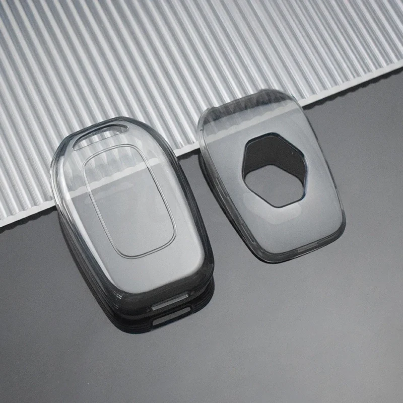 

2/3 кнопочный прозрачный ТПУ автомобильный брелок, оболочка, держатель для Renault Sandero Dacia Logan лодgy Dokker Duster Trafic Clio4 Master