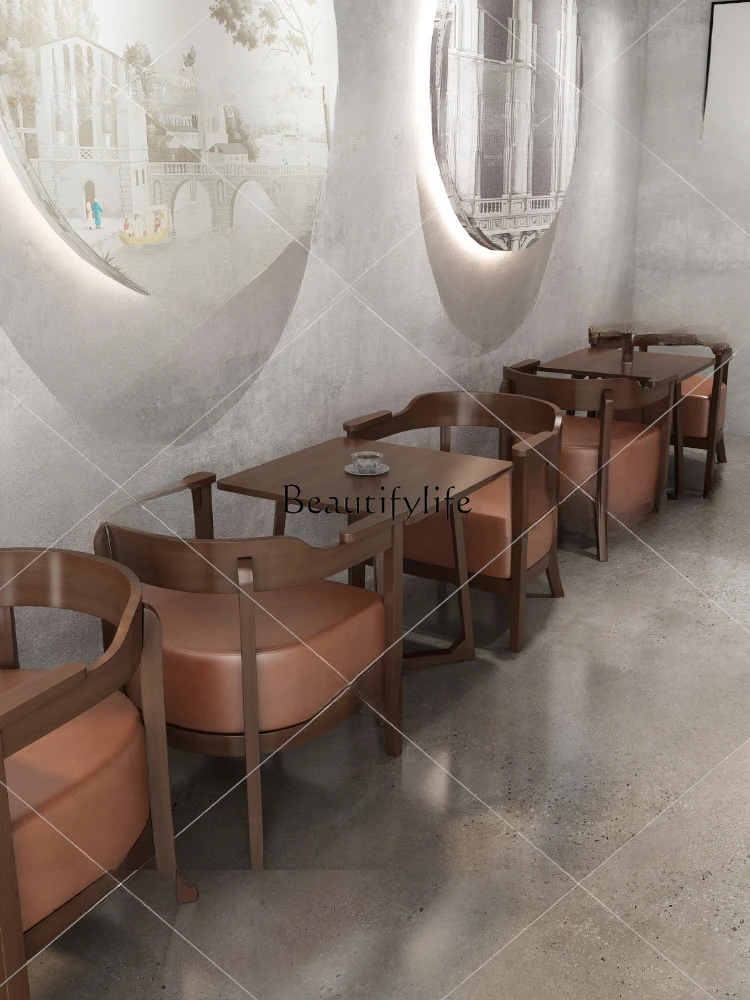 Кофейни случайные стол и стул комбинация Beiyuan твердая фотография