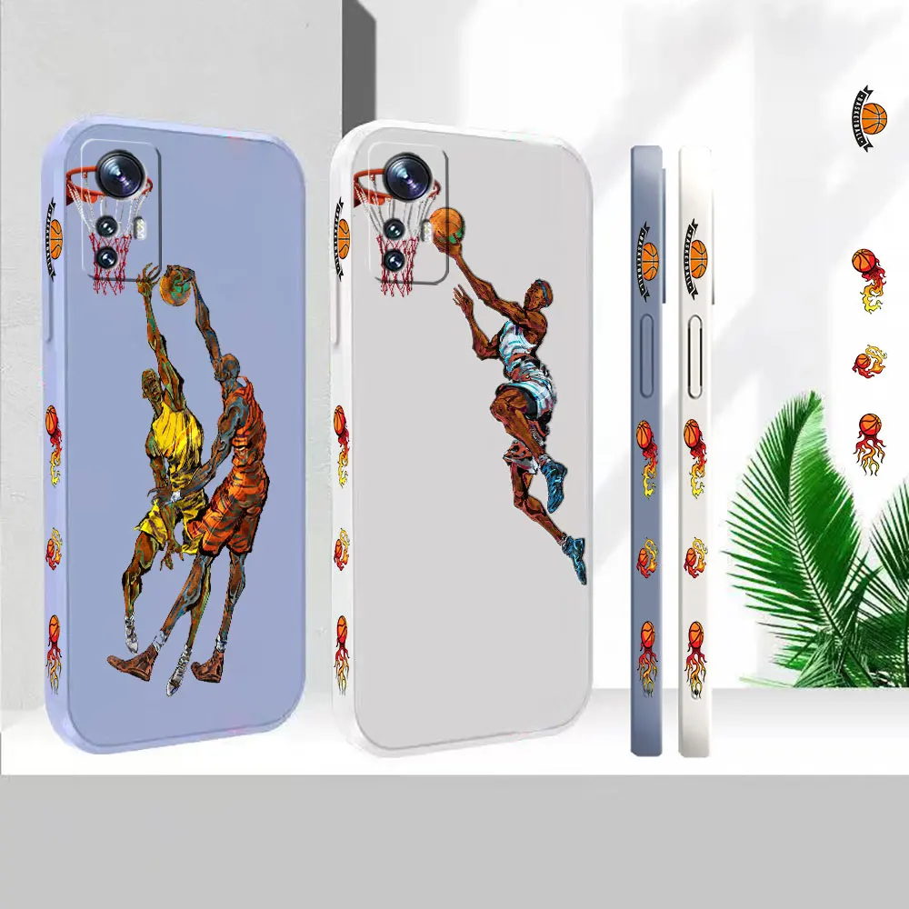 

Basketball Slam Dunk Phone Case For Xiaomi Mi 13 12 12S 12X 11 11T 10 10S 10I 9 9SE 8 8SE Pro Ultra Lite Liquid Cover Funda Capa