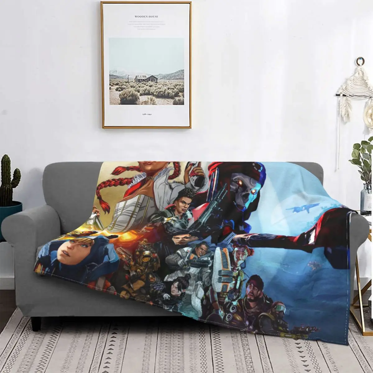 

Apex Legends Crypto Shooting Game Blanket Flannel Spring Autumn All Cute Lightweight Throw Blankets For Bedding Couch Bedspreads