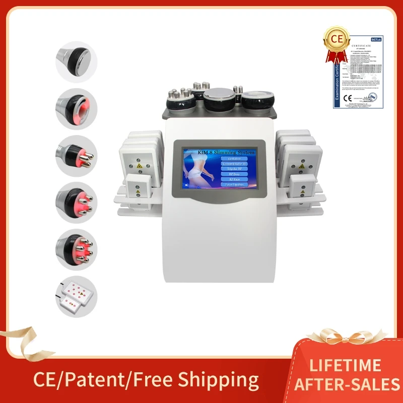 

Ультразвуковой кавитационный радиочастотный массажер KIM8 6 в 1 40 кГц для похудения, снижения жира, отрицательного давления, уход за кожей