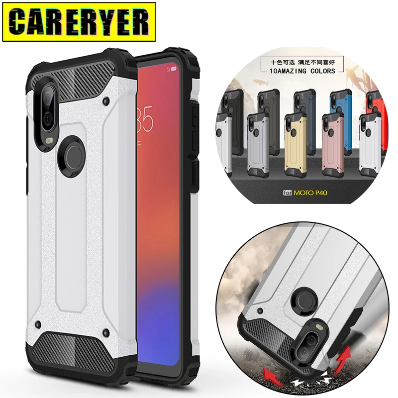 

Shockproof Heat Dissipation Phone Case For Motorola P50 P40 Power P40Note P40Play Armor Anti-Fall Cover for Moto P30 Play Note