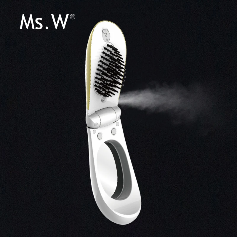 

Hair Straightener with Steam, Personal Care Professional Nano Titanium Ceramic Steam Iron with Detachable Comb + Adjustable Temp