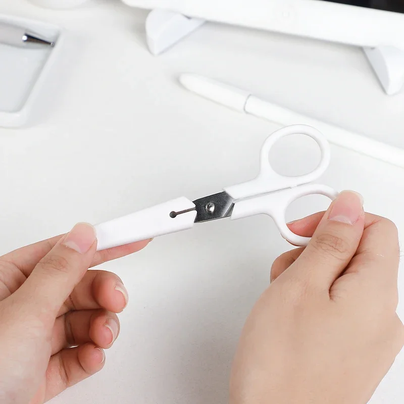 1 шт. Мини Портативный Белый ножничный резак для бумаги ручной работы студентов