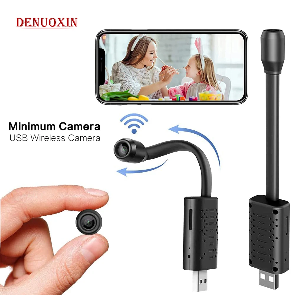 

USB Plug Mini WIFI Camera 1080P Wireless IP Surveillance Micro Camcorder Motion Detcect DVR Loop Recorder Smallest Home Security