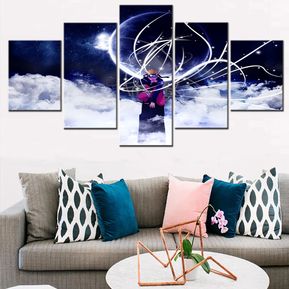 

Abstract Canvas Painting Print Modern Wall Art Picture For Living Room Bedroom Home Decor 5 Pieces Anime Ninja Warrior Posters