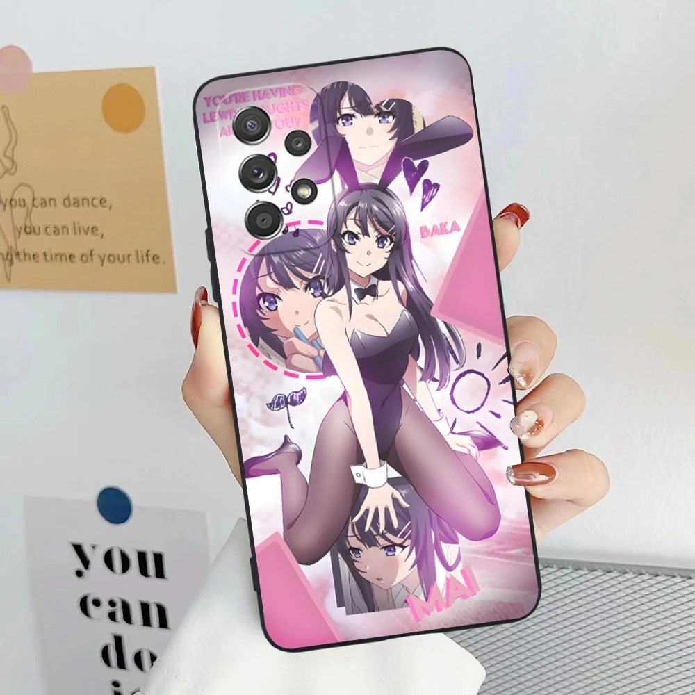 Чехол с рисунком аниме Mai Sakurajima мобильный телефон для Samsung Galaxy Note 20 10 Plus