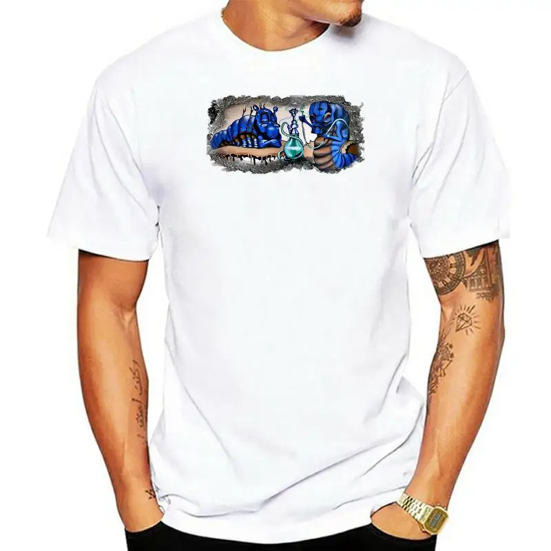 Alice In Wonderland Graffiti Iv - Graphic Cotton T Shirt Short &amp Long Sleeve Custom Made Tee