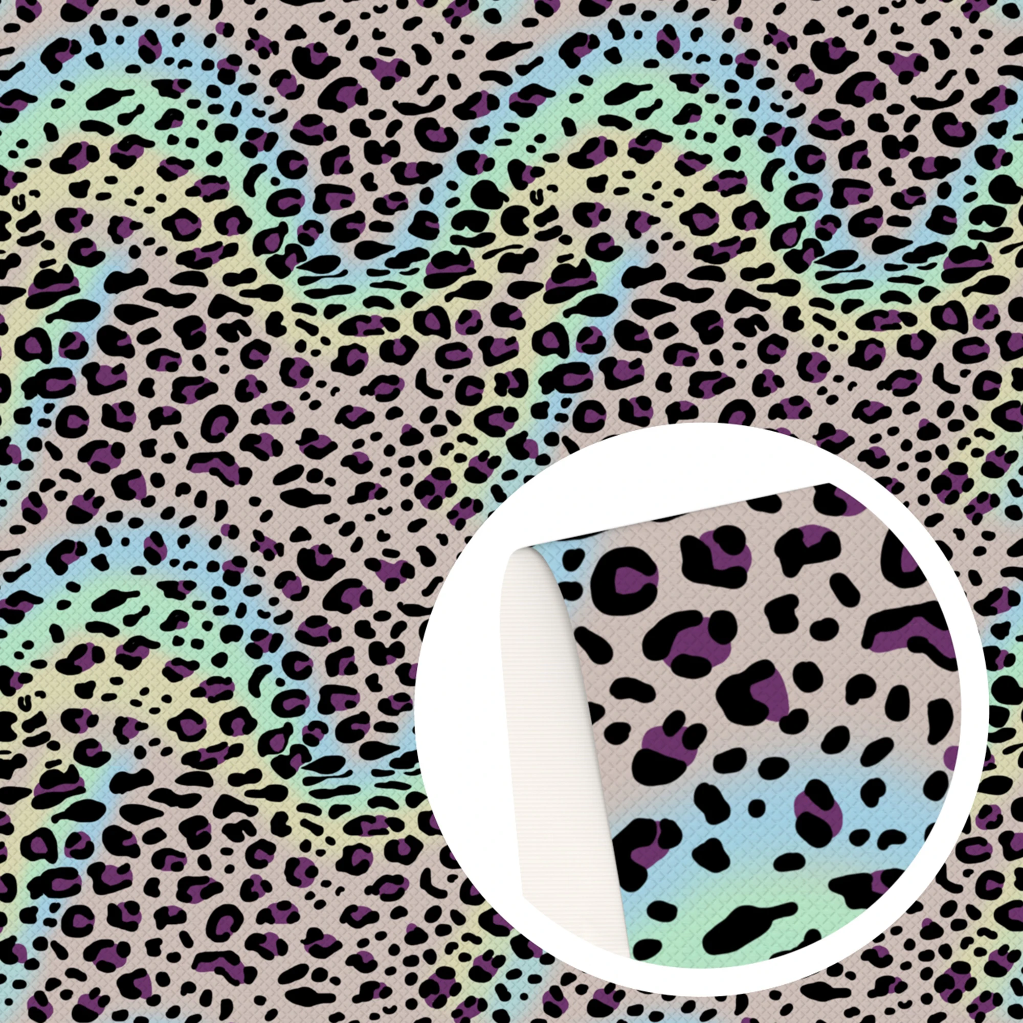 Ткань из полиэстера и хлопка с леопардовым принтом текстурой животных для шитья