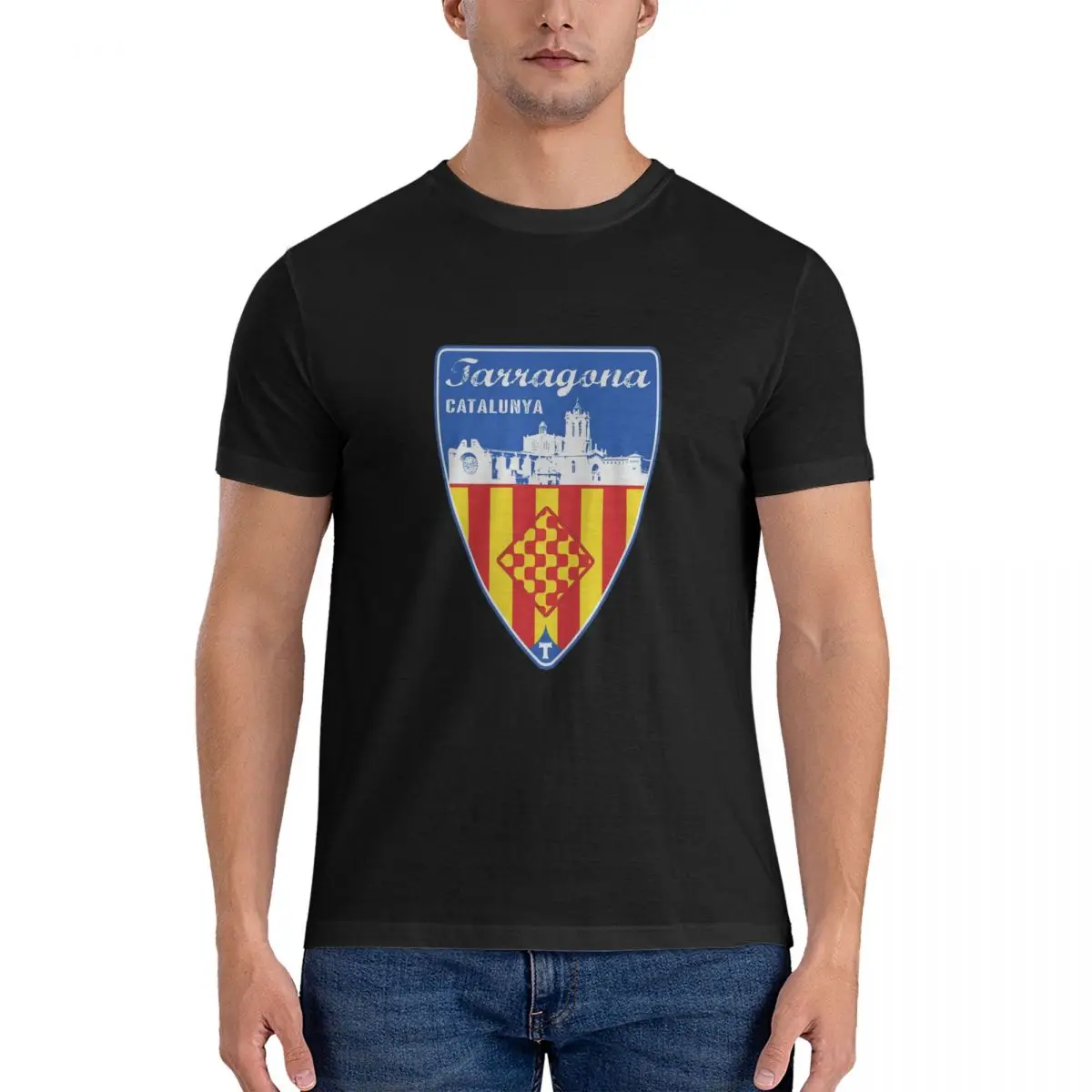 Men's Tarragona Catalunya T Shirts deportivo castellon 100% Cotton Short Sleeve Crewneck Tees T-Shirts official-website fugees