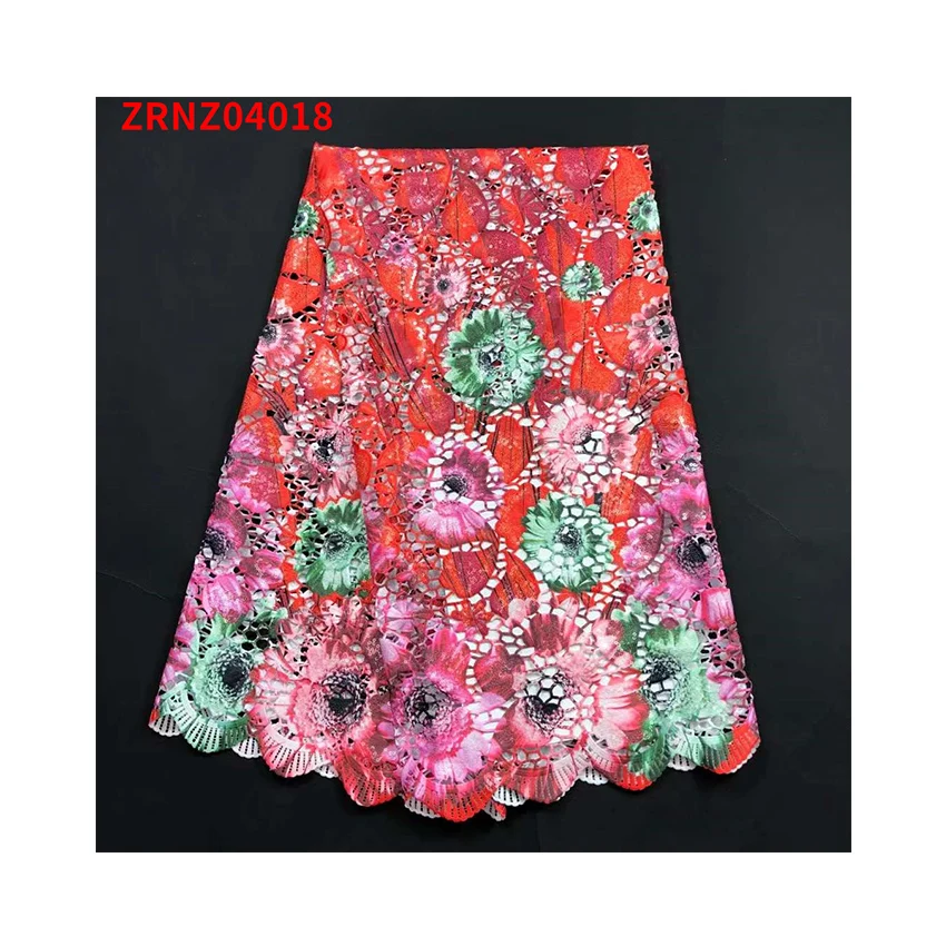 Популярная ручная работа африканская французская печать дышащая свадебная