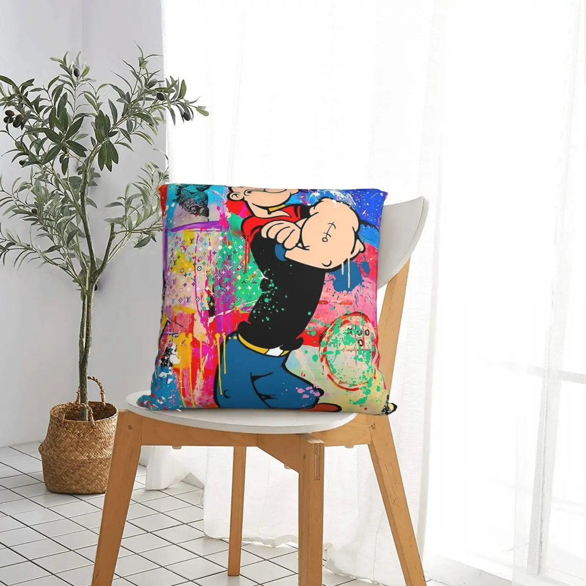 Hello Classic чехол для подушки из полиэстера Popeye наволочка с изображением моряка