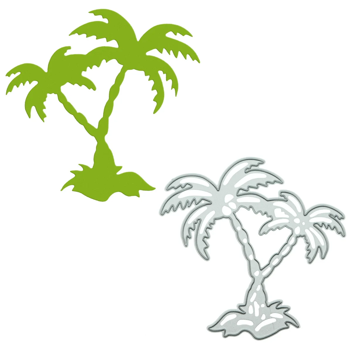 

Palm Coconut Tree Decoration Clipart Template DIY Metal Cutting Die Scrapbook Embossed Making Gift Card Diary Manual Craft Mold