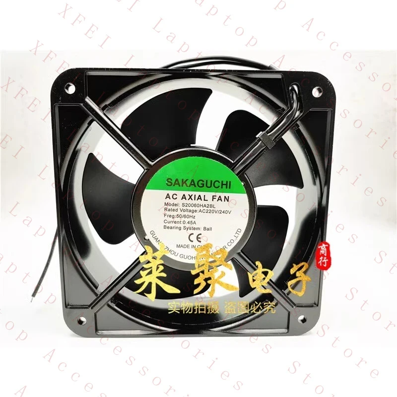 Фото Вентилятор осевой металлический D FOR SAKAGUCHI S20060HA2BL 220VAC 200*200*60MM для охлаждения №1