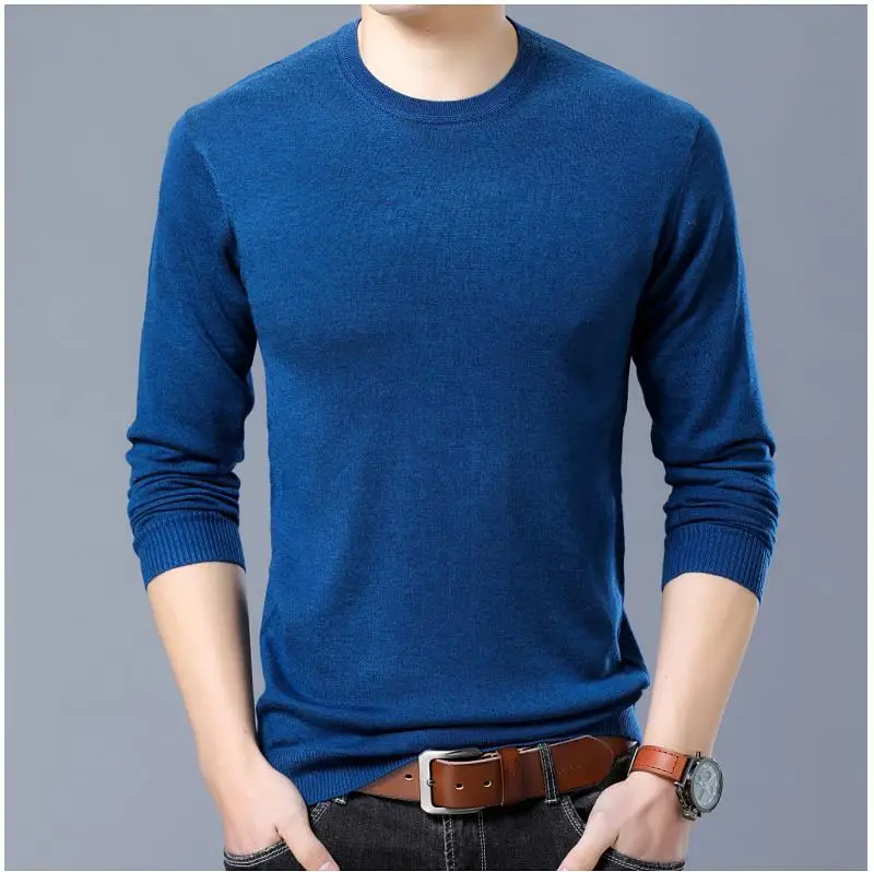 

Autumn winter o-neck long sleeve sweater men's clothing slim warm Knitted sweaters zde2068