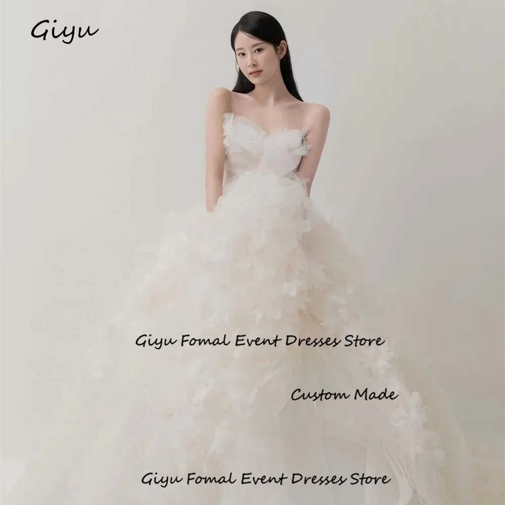 Giyu сказочное 3D подписчики корейское свадебное платье для фотосъемки милый