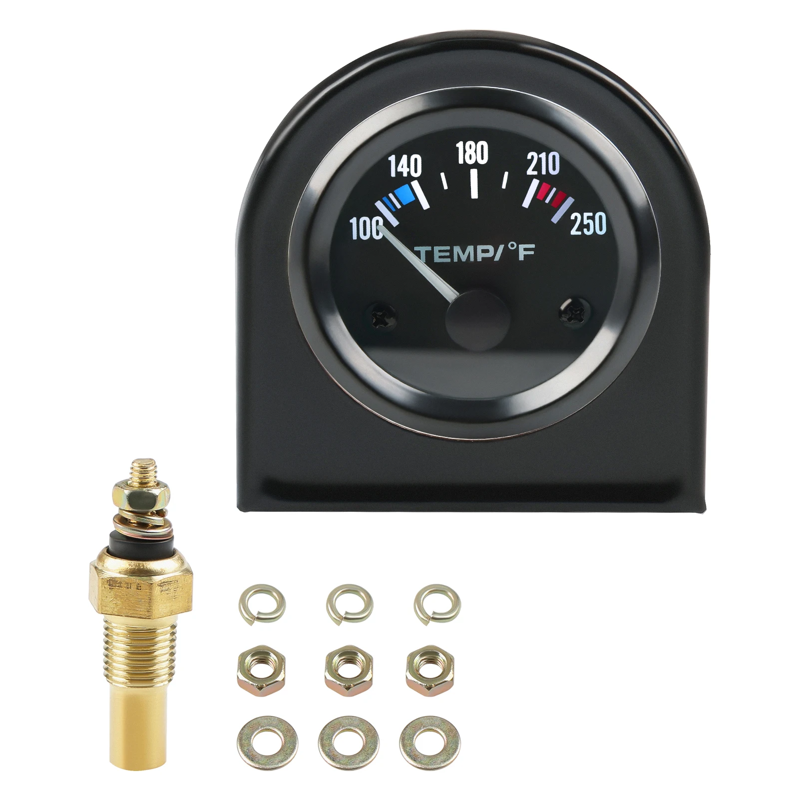 

52mm Car Water Temp Gauge Temperature Sensor 40-120 ℃ Meter Vehicle Indicator with Sensor For Car Marine Boat Moto Accessories