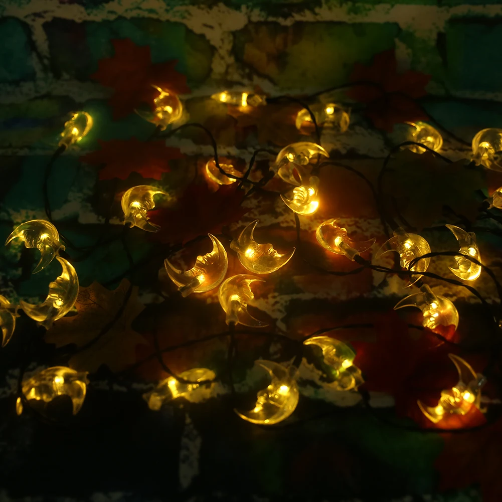 

30LED String Light LED Wedding Moon Decorations Solar for Home Fairy for Party Ornaments Outdoor Lights Garland
