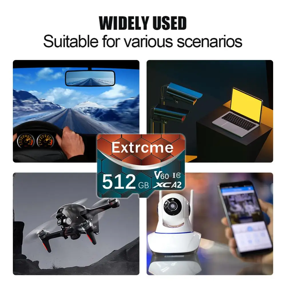 Флэш-карта памяти V30 128 ГБ 256 512